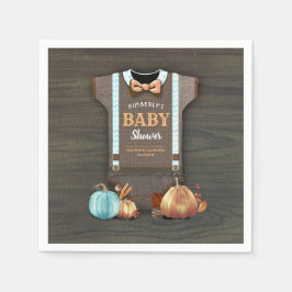 Servilleta De Papel Calabazas azules naranjas y bodysuit Caen Baby Sho