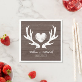 Servilleta De Papel Calabazas bodas de ciervo antler de moda de país d