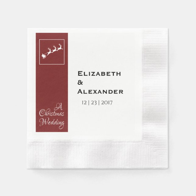 Servilleta De Papel Calabazas de cóctel para Navidades de Santa Sofía (Anverso)