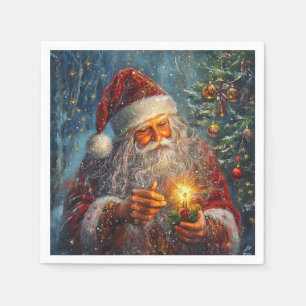 Servilleta De Papel Calabazas de cócteles de Santa Navidades de Victor