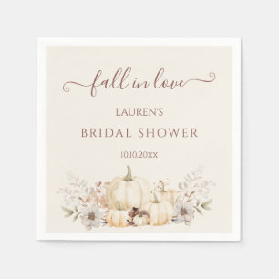 Servilleta De Papel Calabazas de enamorarse Elegante ducha de novia