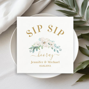 Servilleta De Papel Calabazas de flores "SIP HOORAY" específicas del c