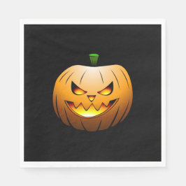 Servilleta De Papel Calabazas de Halloween por la Noche