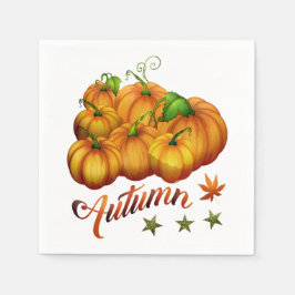Servilleta De Papel Calabazas de otoño 