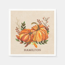 Servilleta De Papel Calabazas de otoño