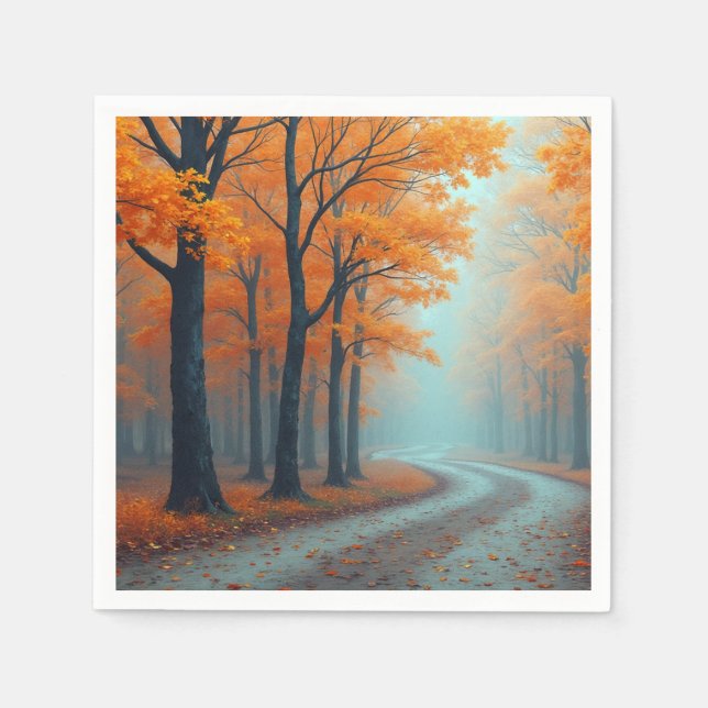 Servilleta De Papel Calabazas de papel, cóctel estándar (Anverso)