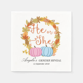 Servilleta De Papel Calabazas de papel de coctel de la calabaza de oto