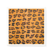 Calabazas de papel de coctel de Moda Girly Leopard