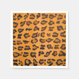 Servilleta De Papel Calabazas de papel de coctel de Moda Girly Leopard