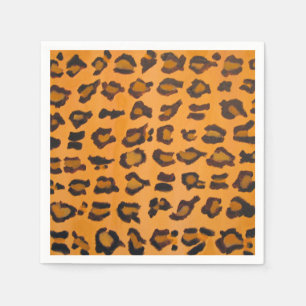Servilleta De Papel Calabazas de papel de coctel de Moda Girly Leopard