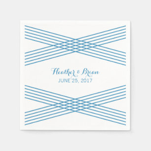 Servilleta De Papel Calabazas de papel de deco azul moderno