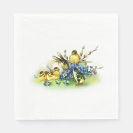 Servilleta De Papel Calabazas de Papel de Pascua de Conejo y Chicas de