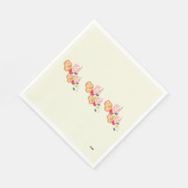 Servilleta De Papel Calabazas de papel : Flores de amapola