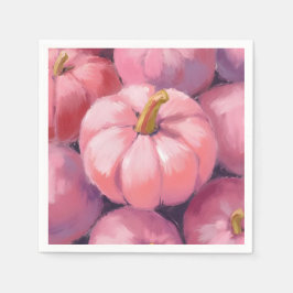 Servilleta De Papel Calabazas De Pastel Rosa De Halloween