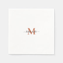 Calabazas de Swash en Monograma de Terracota simpl