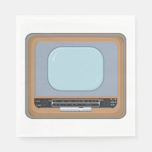 Servilleta De Papel Calabazas de televisión retro anticuadas