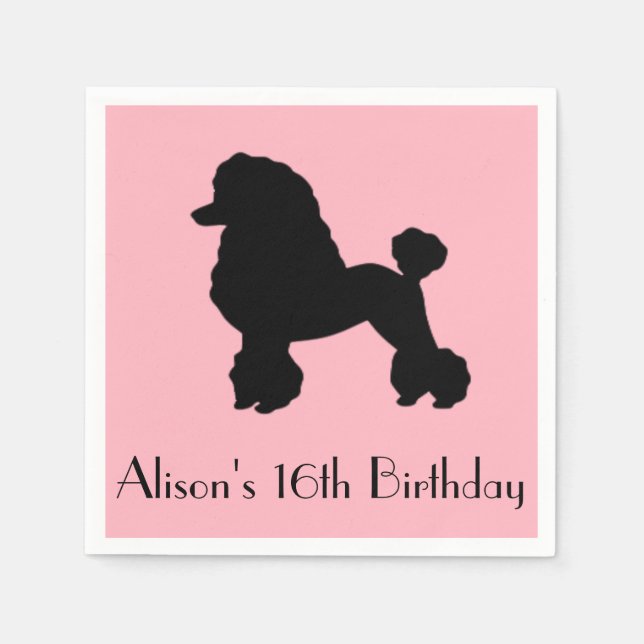 Servilleta De Papel Calabazas desechables de canapé rosa de los años 1 (Anverso)