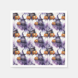 Servilleta De Papel Calabazas espeluznantes
