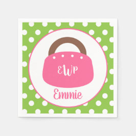 Servilleta De Papel Calabazas Fiestas personalizadas Monogramadas Berm