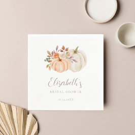 Servilleta De Papel Calabazas rusas caen en ducha de novia follaje