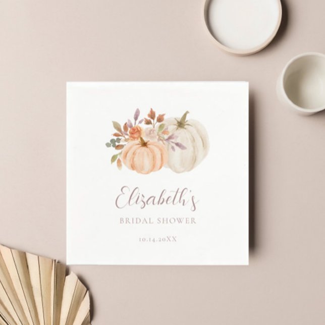 Servilleta De Papel Calabazas rusas caen en ducha de novia follaje (Subido por el creador)