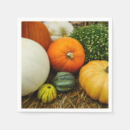 Servilleta De Papel Calabazas Y Gris