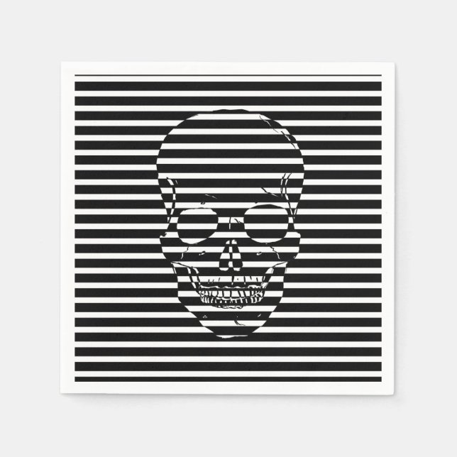 Servilleta De Papel Calavera (Anverso)