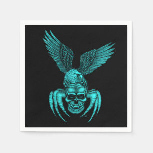 Servilleta De Papel Calavera de araña con águila