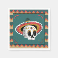 Calavera de azúcar con Sombrero
