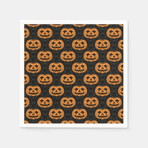 Servilleta De Papel Calavera de Calabaza 