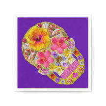 Calavera de flores 4 - Tropical