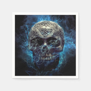 Servilleta De Papel Calavera espeluznante
