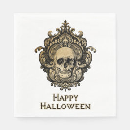 Servilleta De Papel Calavera gótica victoriana Halloween