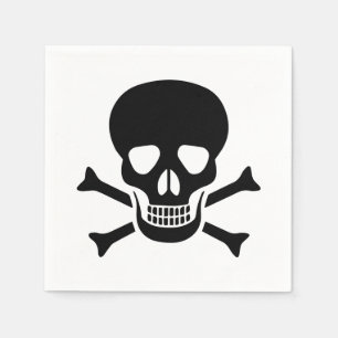 Servilleta De Papel Calavera humana