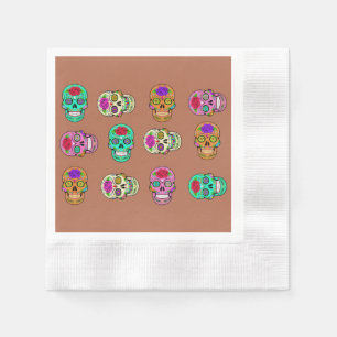 Servilleta De Papel Calaveras de Azúcar 