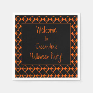Servilleta De Papel Calaveras de Halloween personalizadas