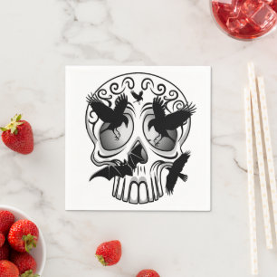 Servilleta De Papel Calaveras decorativas de Halloween
