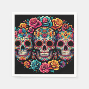 Servilleta De Papel ¡Calaveras fiestas!