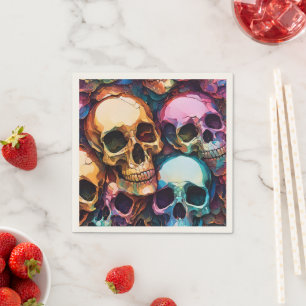 Servilleta De Papel Calaveras Funky