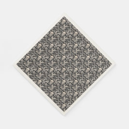 Servilleta De Papel Calaveras y vides