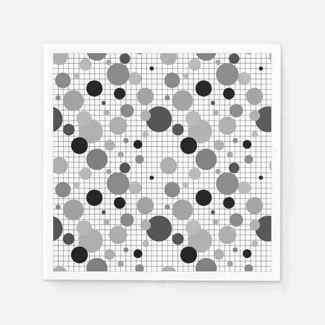 Servilleta De Papel Calcetines Memphis polka (Anverso)