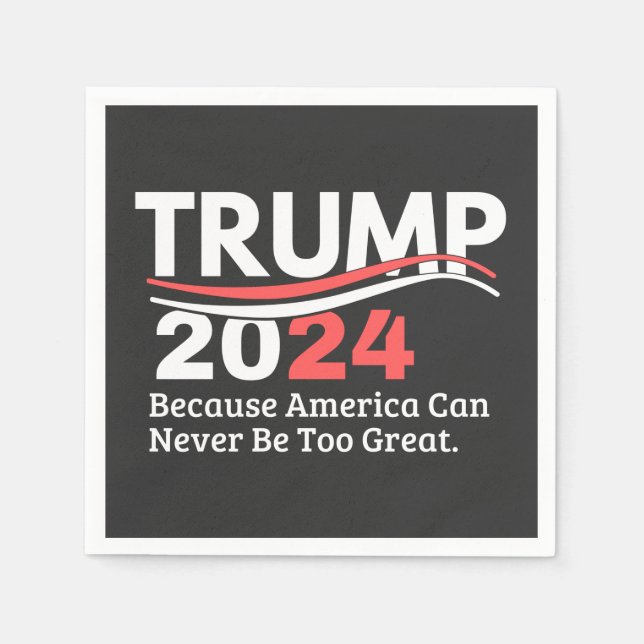 Servilleta De Papel calcomanía trump 2024 (Anverso)