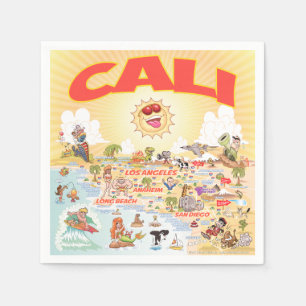Servilleta De Papel Cali Personalizado California Paper Napkin