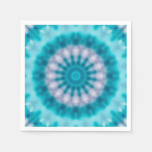 Servilleta De Papel Calidoscopio azul cielo