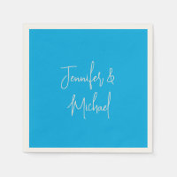 Caligrafía azul azulada profesional minimalista