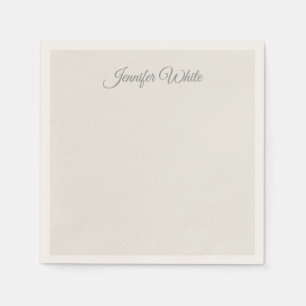 Servilleta De Papel Caligrafía Elegante Color Pastel Negrita Retro