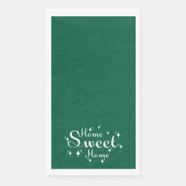 Servilleta De Papel Caligrafía festiva y estrellas 'hogar dulce hogar'