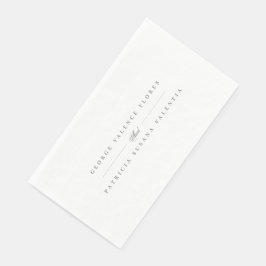 Servilleta De Papel Caligrafía formal Boda elegante