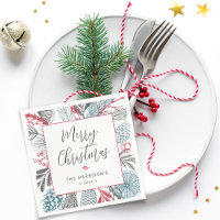 Caligrafía Lettering Feliz Navidad Verdor