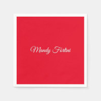 Caligrafía Minimalista elegante de la llanura roja